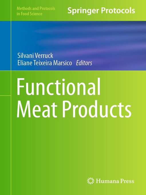 Title details for Functional Meat Products by Silvani Verruck - Wait list